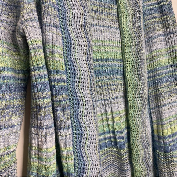 Alfred Dunner Marled Striped Open Front Cardigan PL NWT - Picture 9 of 12